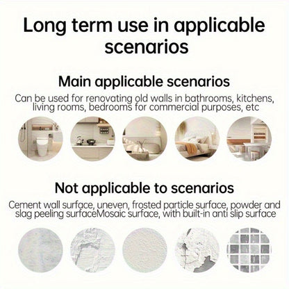 Peel and Stick Wall Tiles 50/100pcs PVC Marble Self Adhesive Vinyl Tile Stickers for Bathroom Kitchen Living Room
