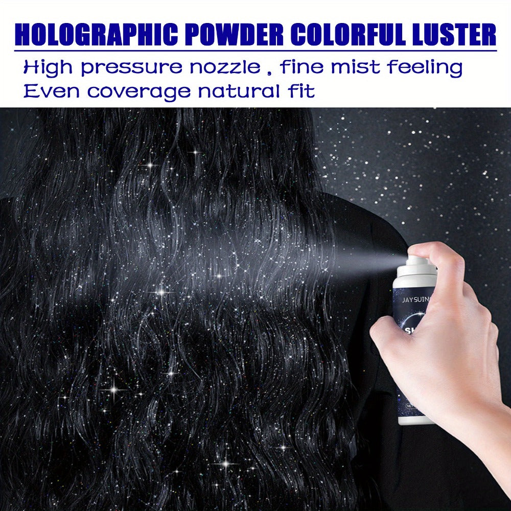 Shimmer Glitter Body Spray 60ml Waterproof Long-Lasting Highlighter for Skin Hair & Clothing – Fine Mist Sparkle Glow Spray for Parties