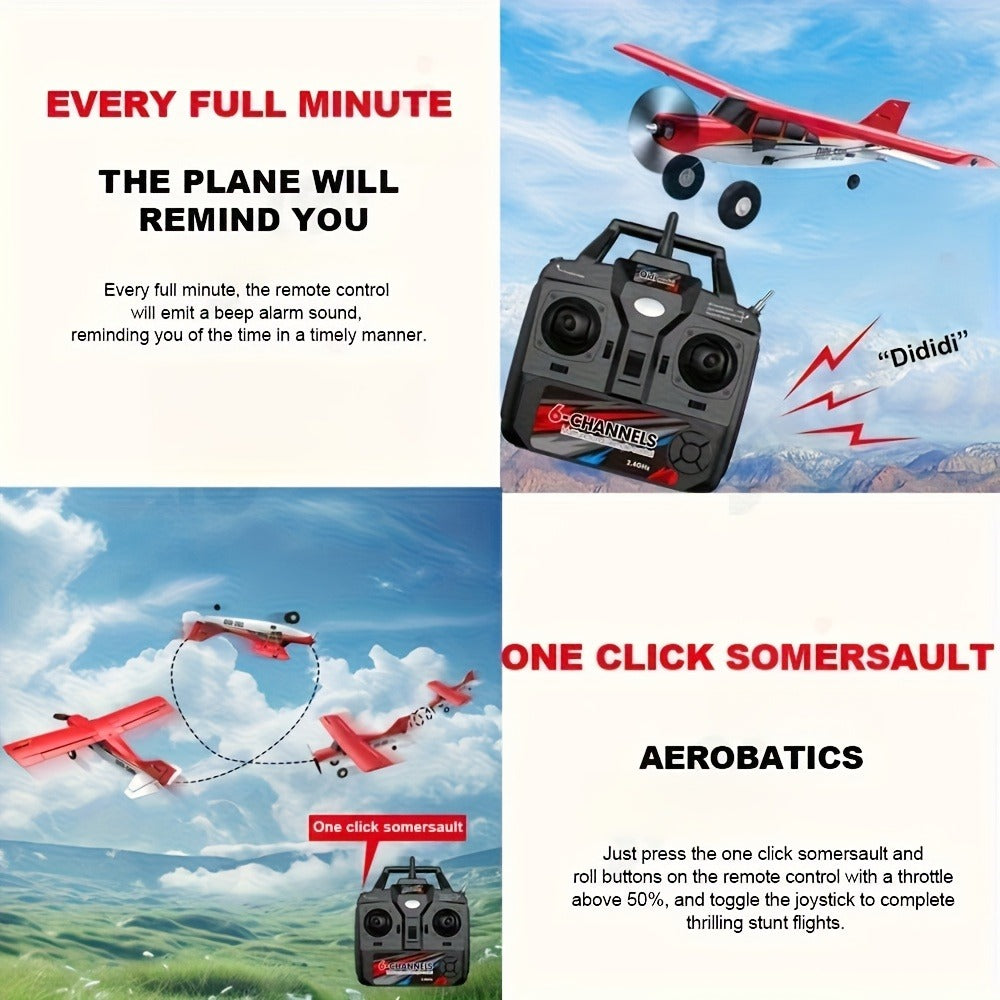 RC Airplane QIDI560 M7 Brushless Fixed Wing, 6-Channel 6-Axis Gyro Remote Control Plane with 3D Stunts