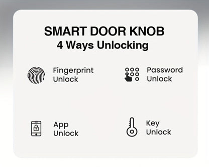 Smart Door Lock GHome K10 K10 PRO K20 and KD03 PRO Knob Models with Three or Four Access Methods