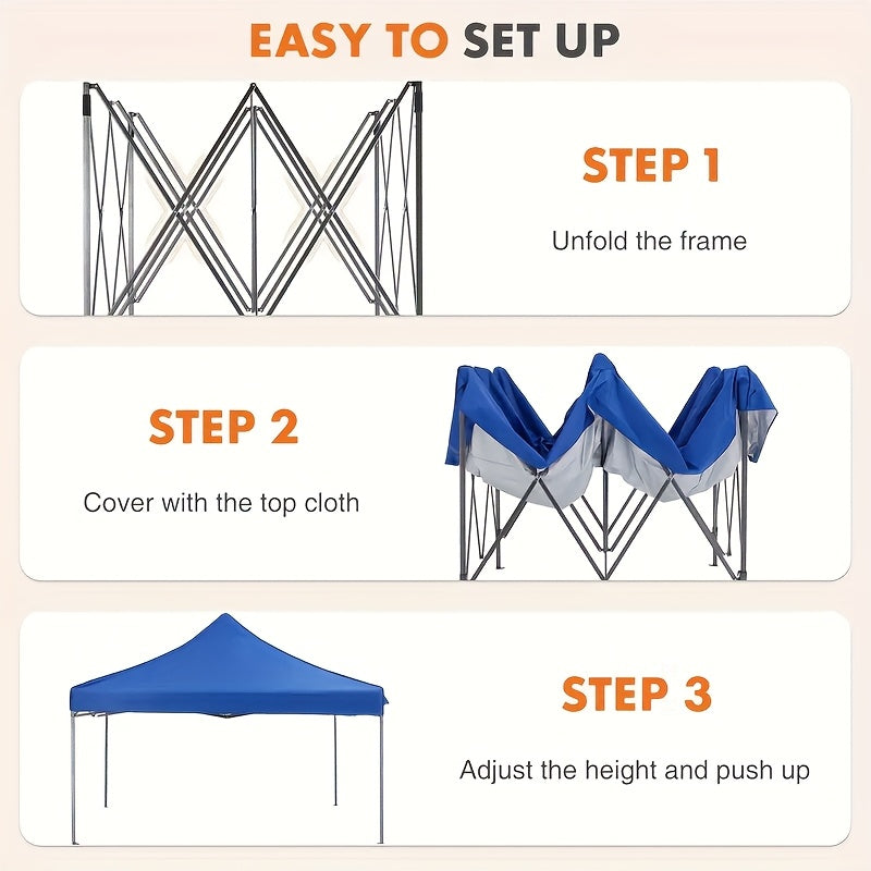Pop Up Canopy 10x10 Outdoor Sun Shelter Party Tent 100 Sq Ft Shade