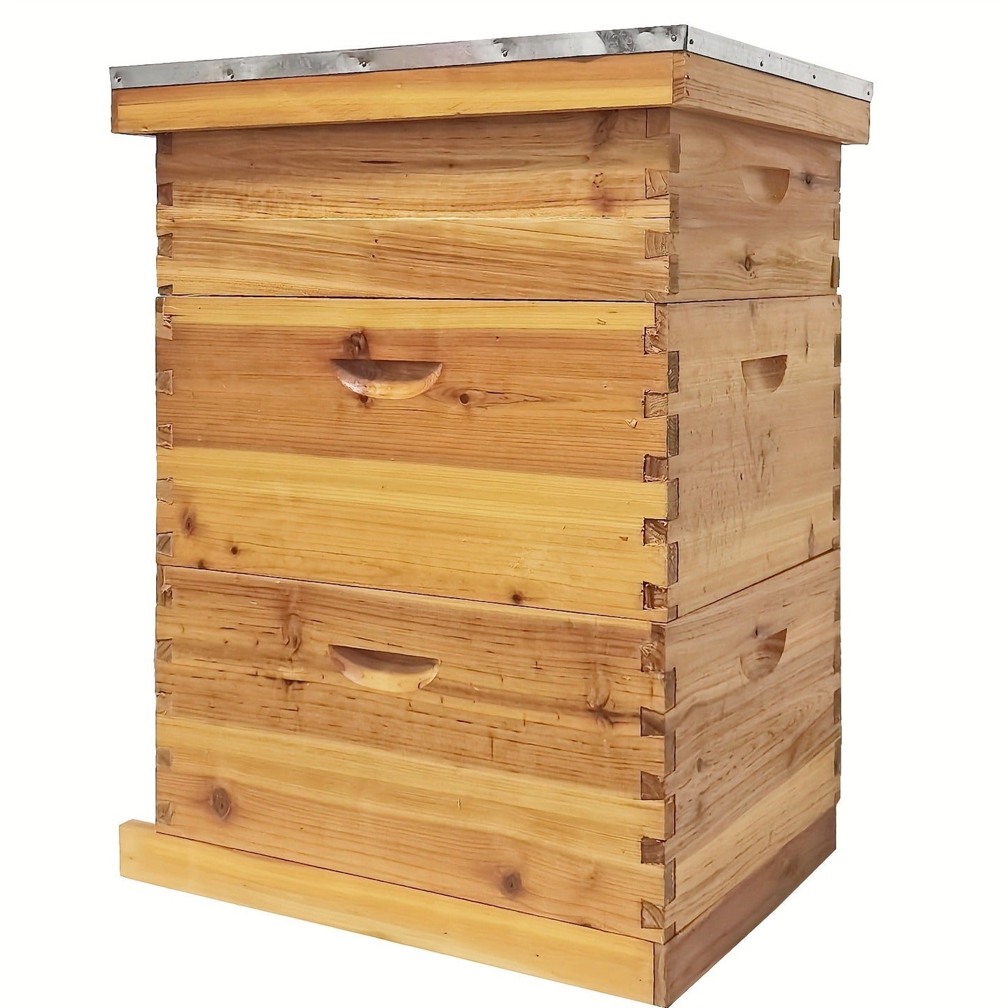 Langstroth Beehive Kit 3 Layer Beeswax Coated 2 Deep Boxes & 1 Medium Super — No Frames