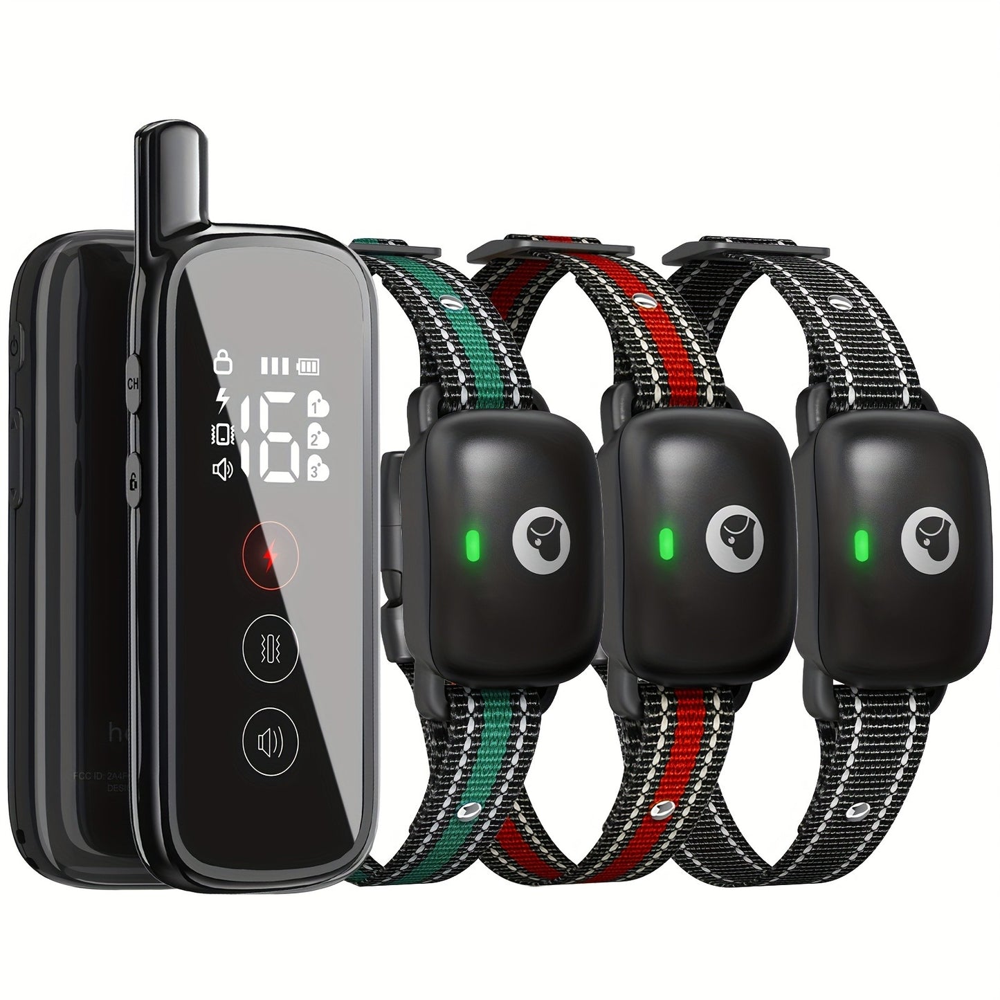Dog E-Collar with Remote IP68 Waterproof – Rechargeable Dog Training Shock Collar for Small Medium Large Dogs, 3 Safe Training Modes