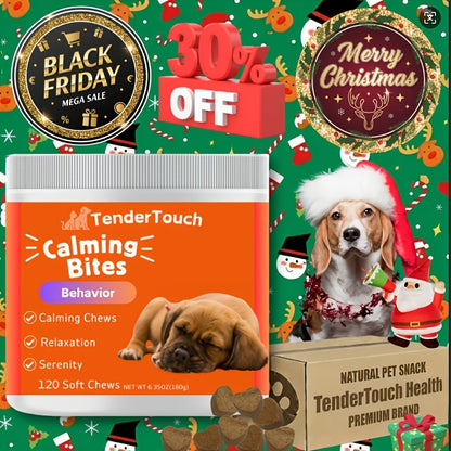 Dog Calming Chews 120ct | Natural Relaxation & Stress Relief Supplement for Dogs, Emotional Balance Support