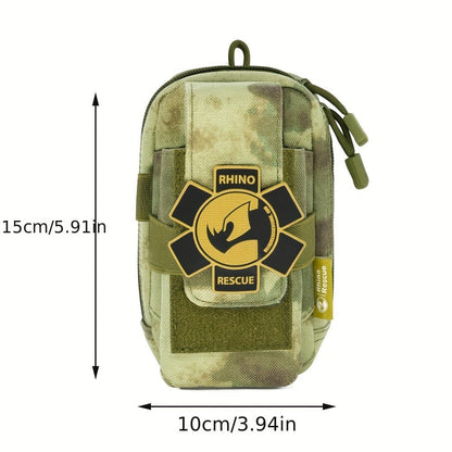Tactical IFAK Waist Bag EDC First Aid Kit Pouch – 8-Piece Emergency Trauma Kit with Bandage, Gauze & Tourniquet for Outdoor