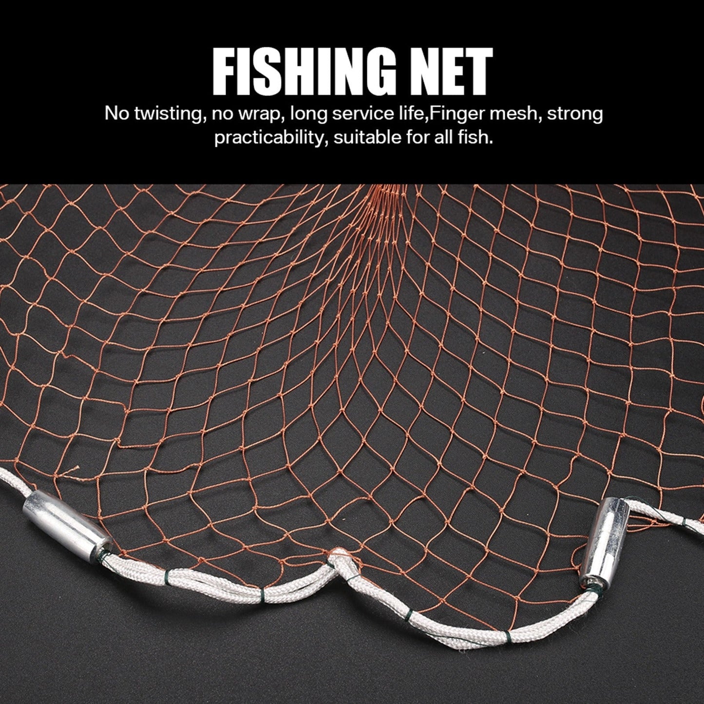 Saltwater Casting Net Set with Fish Basket – 12-Foot Diameter, 0.12" Mesh, Heavy-Duty Zinc-Plated Lead Sinkers for Rapid Sinking