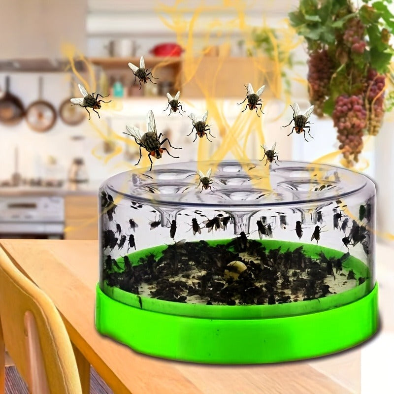 Flying Insect Trap 2 Pack – Non-Toxic Reusable Bug Catcher with 7 Holes, No Electricity, Safe for Home & Garden