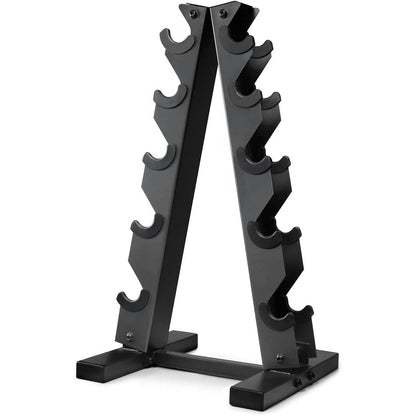 Dumbbell Rack A-Frame 5-Tier Heavy Duty Weight Storage Stand – Space-Saving Vertical Dumbbell Holder for Home Gym