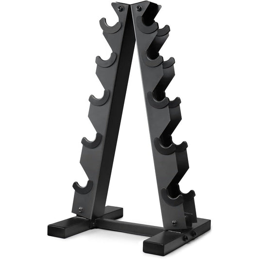 Dumbbell Rack A-Frame 5-Tier Heavy Duty Weight Storage Stand – Space-Saving Vertical Dumbbell Holder for Home Gym