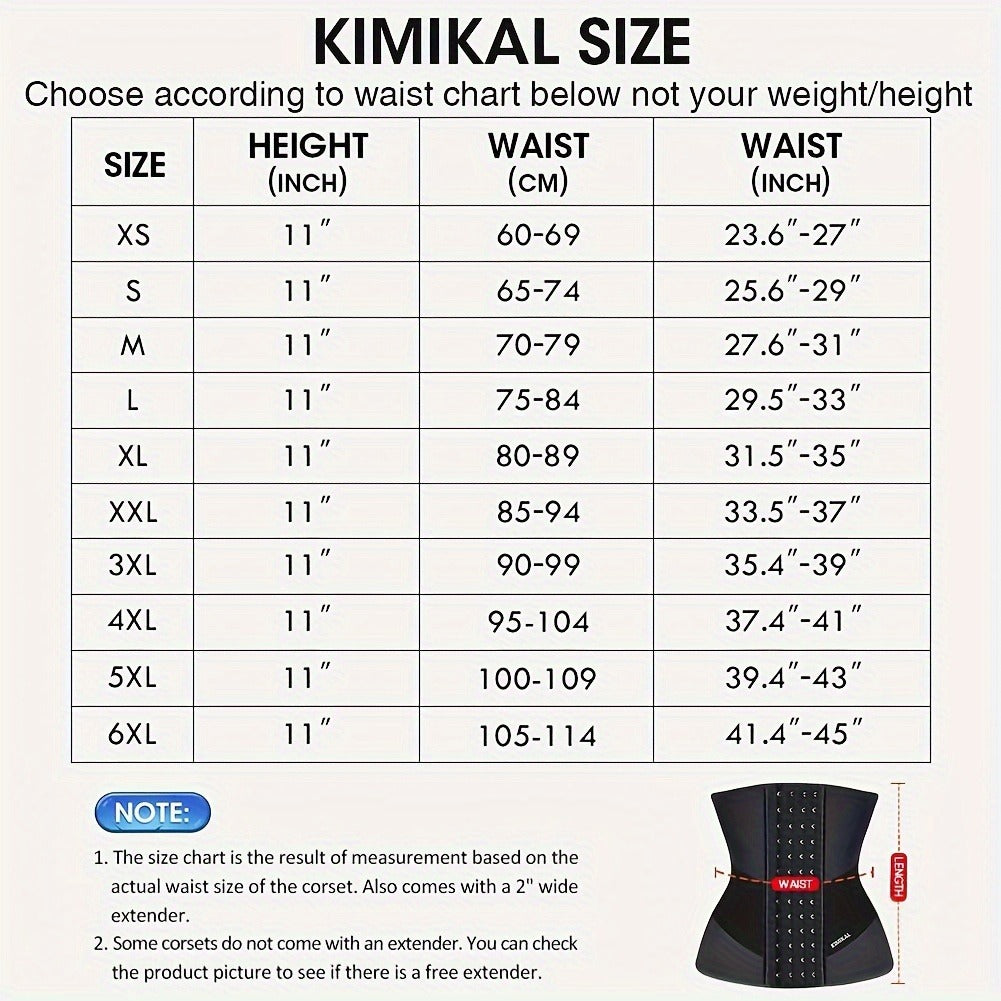 Women's Waist Trainer Latex Corset – Sports Girdle Shapewear for Tummy Control & Body Shaping, Workout Waist Cincher for Women