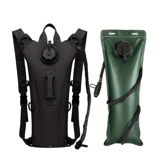 Water Bladder Backpack with 3L & 101.44oz BPA-Free Bladder – Oxford Cloth Hydration Pack for Hiking, Camping & Outdoor Adventures