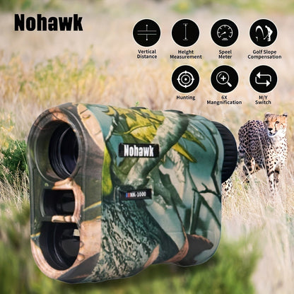 Laser Rangefinder 1000M USB Rechargeable – Hunting & Golf Range Finder with Speed, Altitude & Slope Compensation | M/Yard Switch