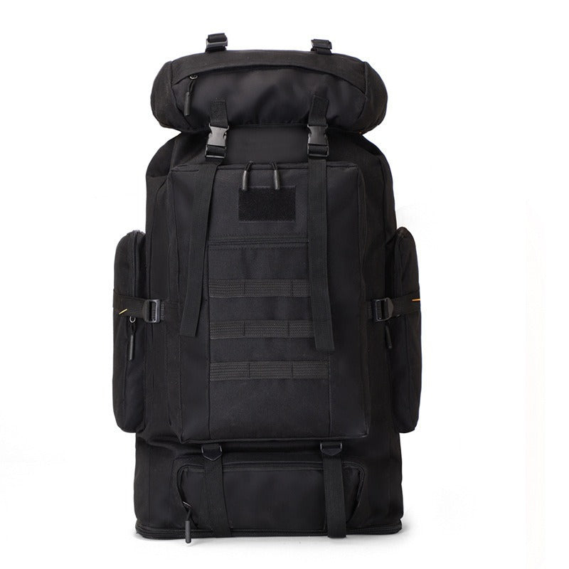 Large Capacity Expandable Outdoor Backpack 26-42 Gal – Soft Shell Geometric Pattern Hiking Rucksack for Camping