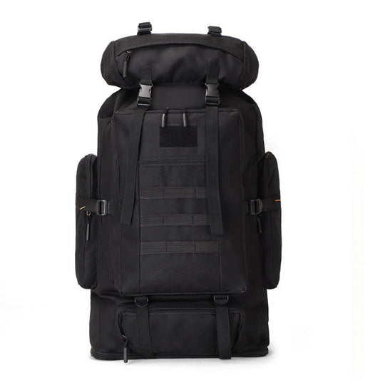 Large Capacity Expandable Outdoor Backpack 26-42 Gal – Soft Shell Geometric Pattern Hiking Rucksack for Camping