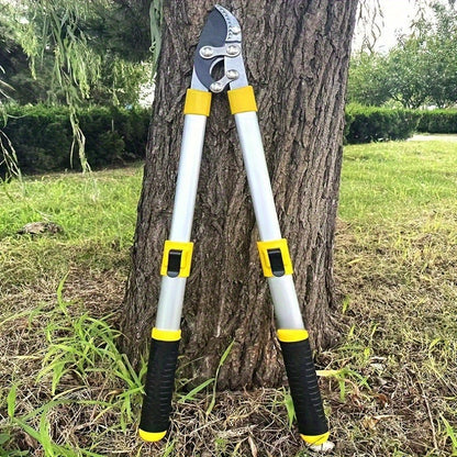 Telescoping Pruning Shears with Long Stretchable Handle – Bypass Lopper for Thick Branches & Daily Tree Pruning