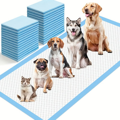 Disposable Dog Pads 24"x24" Bulk Pack – Super Absorbent Leak-Free Puppy Pee Pads with Odor Control for Indoor & Outdoor Use