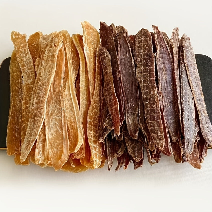 Dental Treats for Dogs, Duck Jerky Dog Chews Real Meat High Protein Low Fat Long-Lasting Dental Treats for Small Medium Large Dogs Training