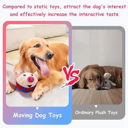 Interactive Bouncing Dog Toy Ball with Sound – Smart Electric Squeaky Pet Toy, Rechargeable Washable Jumping Ball with Recording & Music