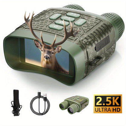 Camouflage Digital Night Vision Binoculars with 3-Inch Screen, 6X Digital Zoom, Seven IR Levels and 2000mAh Battery