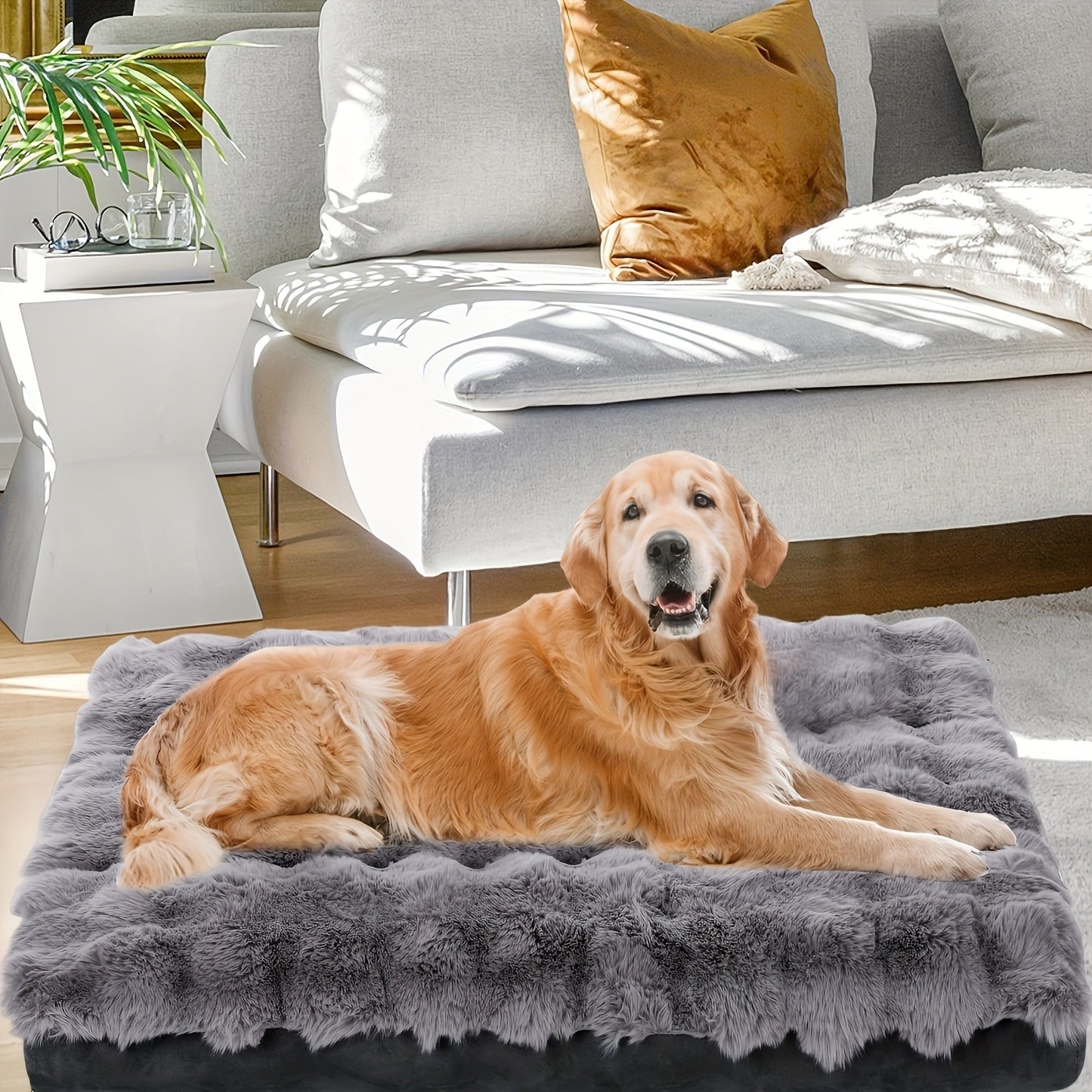 Orthopedic Dog Bed for Large Dogs – XL XXL Memory Foam Pet Bed with Removable Washable Cover, Anti-Slip Base