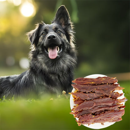 Dog Jerky Treats Chicken & Duck – High Protein Low Fat Natural Training Reward Snacks for Small Medium Large Dogs Easily Digestible