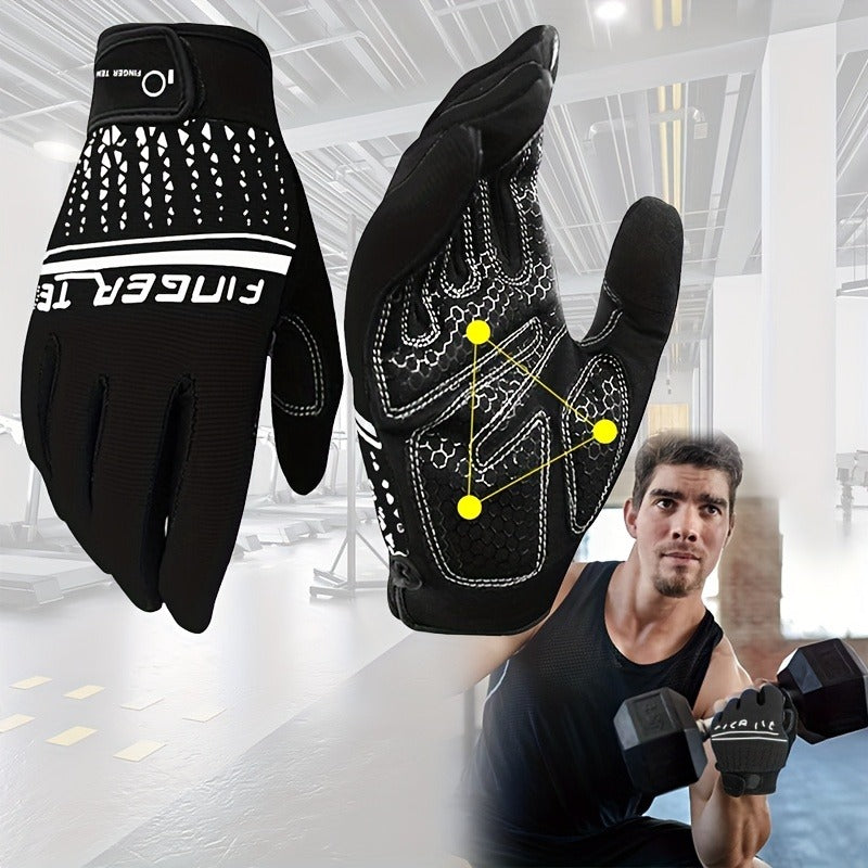Workout Gloves Full Finger Touchscreen Gel Padded Anti-Slip for Men Women Gym Weight Lifting Cycling Fitness Driving Exercise Training