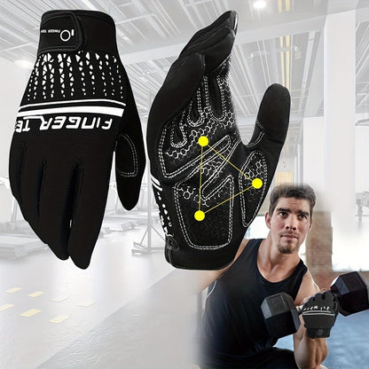 Workout Gloves Full Finger Touchscreen Gel Padded Anti-Slip for Men Women Gym Weight Lifting Cycling Fitness Driving Exercise Training