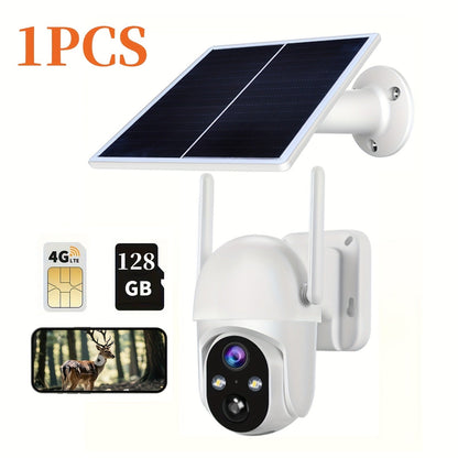 4G Cellular Game Camera Solar Powered – 2K Live View, 0.02s Motion Trigger, Night Vision, No WiFi Needed for Hunting & Wildlife