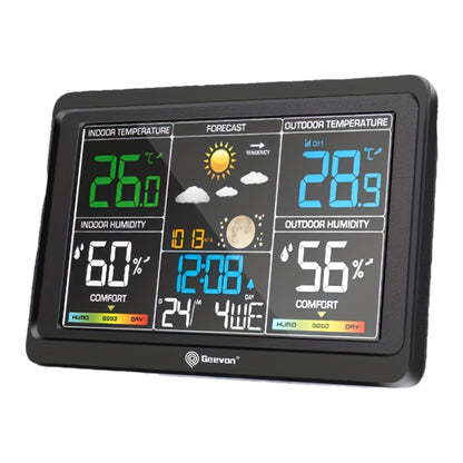 Wireless Weather Station – Indoor Outdoor Thermometer with 7.6" LCD, Barometer, Humidity, Moon Phase & USB Charging