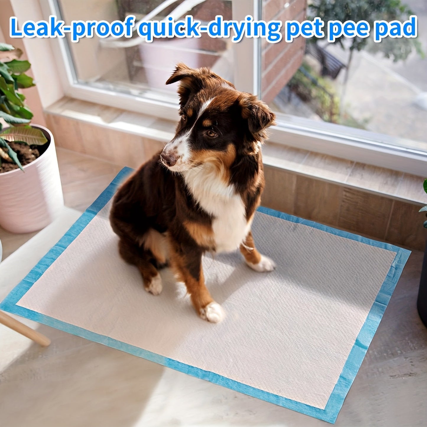 Dog Urine Pads Super Absorbent 23.6"x23.6" – Ultra-Thick Puppy Training Pads & Pet Toilet Pads, Rapid Liquid Lock
