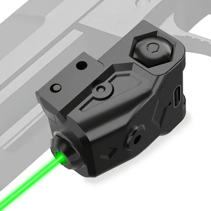 Green Laser Sight USB-C Rechargeable – Picatinny Rail Dot Sight with Vibration-Resistant Lock, 532nm Class IIIA, for Hunting