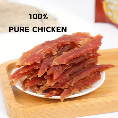 Chicken Jerky Dog Treats Real Pure Chicken Duck High Protein Low Fat Long Lasting Chews Healthy Digestible Training Reward Snack 200g 400g