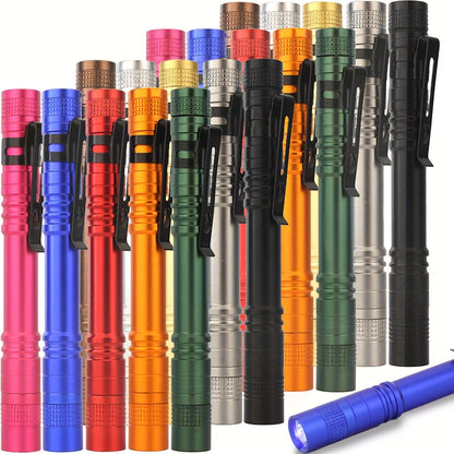 Pen Light Flashlights Bulk Pack with Clip – Mini Slim LED Pocket Torch for Camping, Outdoor, Home & Emergency Use