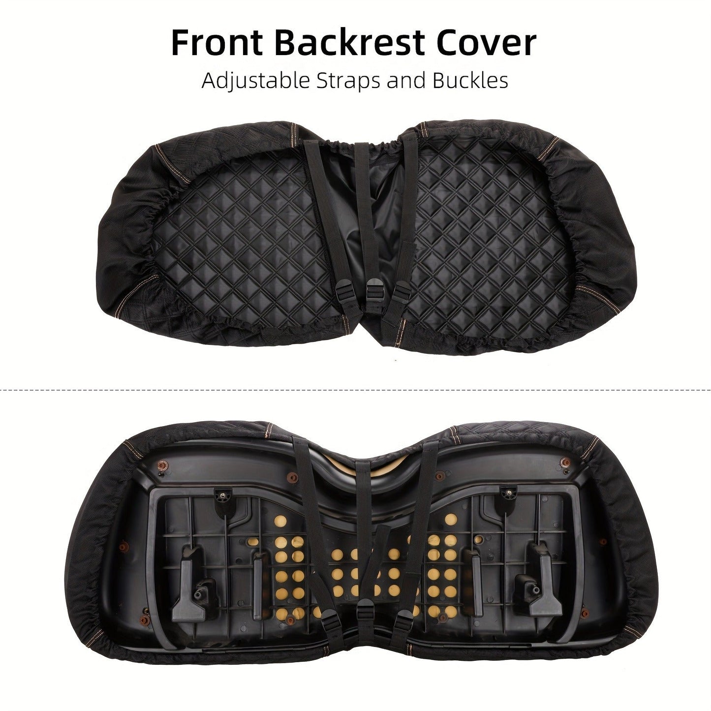 Golf Cart Seat Covers for Club Car Precedent Front Seat 1680D Oxford Cloth No Drilling Required Breathable Washable Air Dry Soft Protective