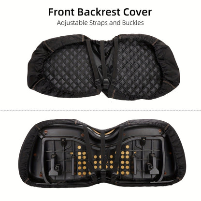 Golf Cart Seat Covers for Club Car Precedent Front Seat 1680D Oxford Cloth No Drilling Required Breathable Washable Air Dry Soft Protective
