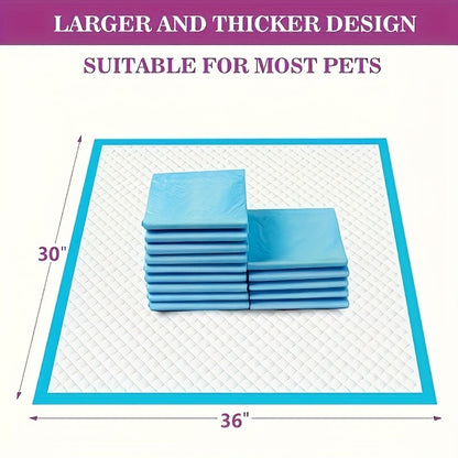 Puppy Pee Pads XXL 30x36 Inch 40 Count – 6-Layer Thickened Heavy Absorbent Disposable Dog Training Pads with Polymer Leak-Proof & Quick-Dry