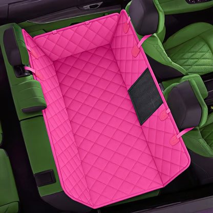 Dog Car Seat Cover for Back Seat – Waterproof Oxford & TPU Pet Seat Protector with Anti-Slip Base, Side Flaps