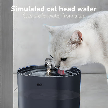 Pet Water Fountain 77oz with Filter Replacement – Cat Dog Automatic Water Dispenser Ultra Quiet Recirculating Purification Large Capacity