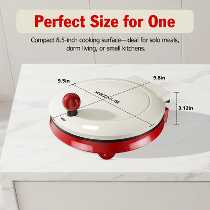 Electric Smokeless Indoor Grill 1500W, 2-in-1 Indoor Grill & Pizza Maker with 30-Min Timer, Auto Shut-Off
