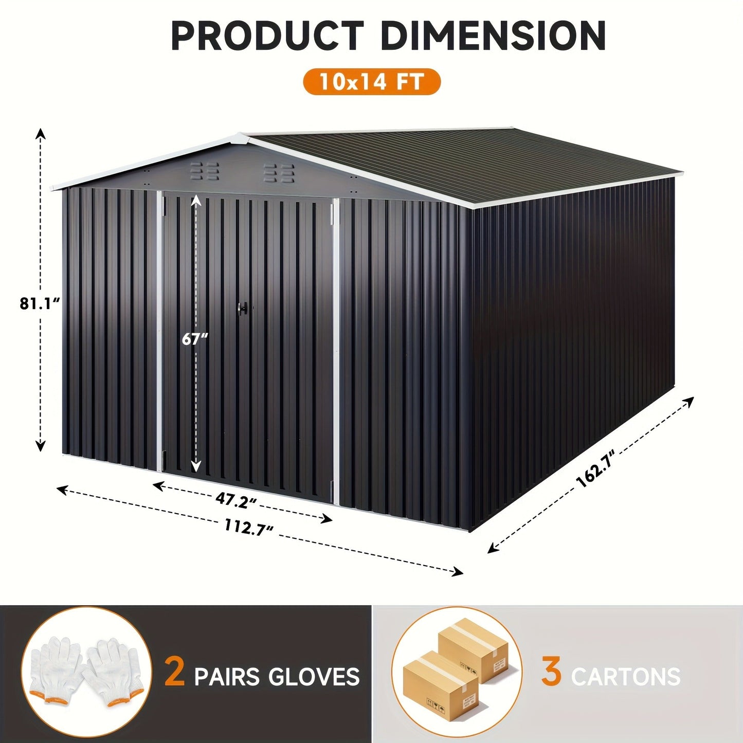 Polycarbonate Greenhouse Kit with Frame, for Garden, Patio and Yard Use, with the Listed Configuration
