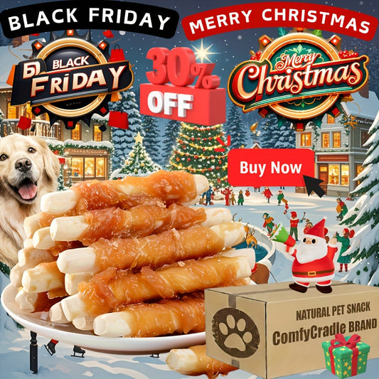 Calcium Stick Dog Treats – Chicken Wrapped Milk Calcium Sticks, High Protein Easily Digestible Training Rewards for Small Medium Large Dogs