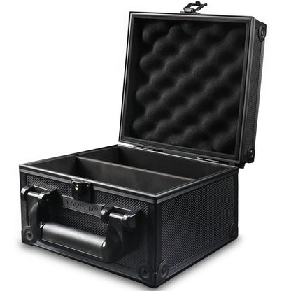 Trading Card Storage Box Topload Case – Fits 3x4 35PT Rigid Holders, 18 Colorful Dividers, 6 Foam Stoppers, Holds 600+ Cards