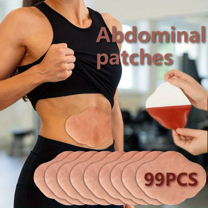 Abdominal Patch 99pcs Non-Irritating Belly & Waist Care Patches – Gentle Skin-Friendly Formula, Bulk Pack for Daily Use