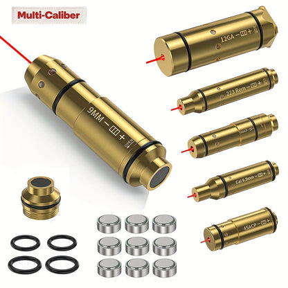 Dry Fire Laser Training Cartridge Multi-Caliber – 9mm 45ACP 223Rem 380ACP 357Sig 308Win 12GA 40Cal 6.5mm 7.62x39 | H59 Brass | Class IIIA