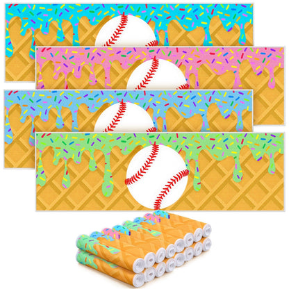 Sports Ice Towels 24-Pack – 30”×9” Mini Microfiber Cooling Towel for Baseball, Softball, Golf, Football, Yoga & Running