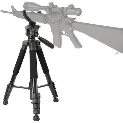 Adjustable V-Shape Shooting Tripod Stand 21-59 Inch, Heavy Duty Rifle Gun Rest Tripod for Outdoor Hunting Shooting Practice Photography