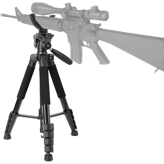 Adjustable V-Shape Shooting Tripod Stand 21-59 Inch, Heavy Duty Rifle Gun Rest Tripod for Outdoor Hunting Shooting Practice Photography