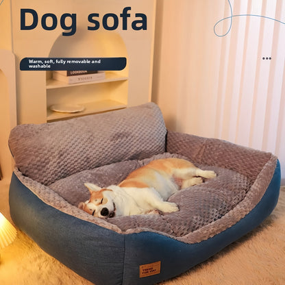 Orthopedic Dog Bed Luxury Extra Large Fluffy Winter Warm Pet Couch, Cat Sofa Kennel Cushion Pad for Small Medium Large Dogs Cats up