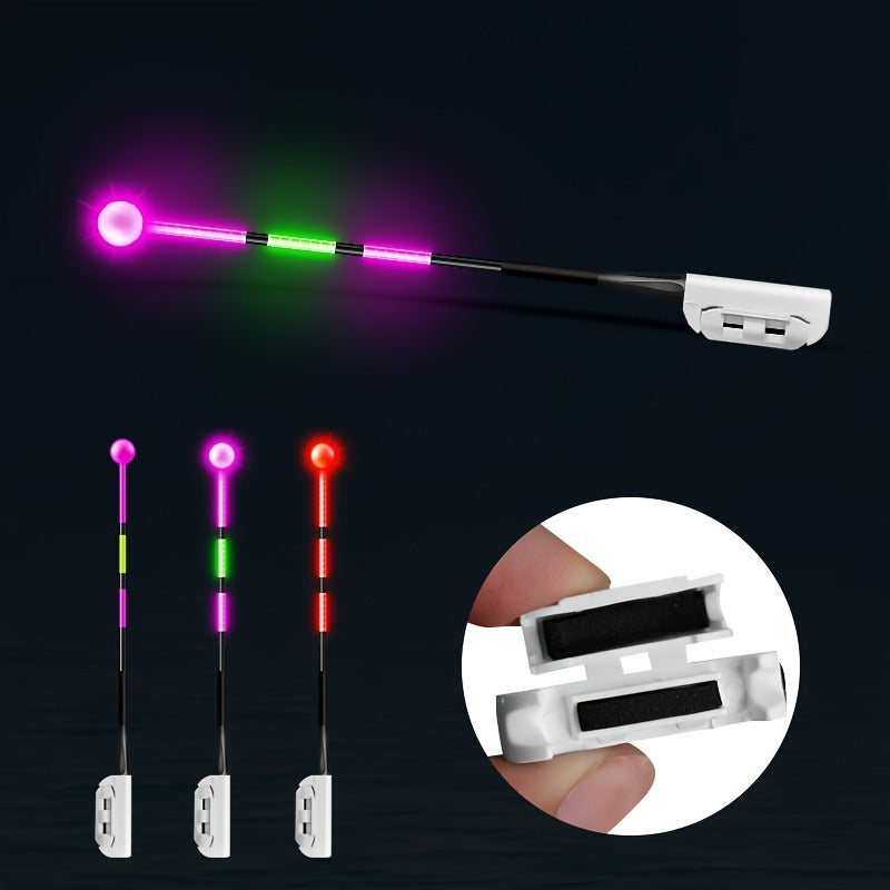 Fishing Bite Indicator Pole Tip Lights 5PCS – Gravity Sensing Color-Change Hook Alert, High-Visibility LED Night Fishing Indicators for Sea