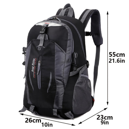 Hiking Daypack 25.5L Lightweight Oxford Backpack for Men Women with Laptop Compartment Torso Adjustment Outdoor Sport Cycling Travel Camping